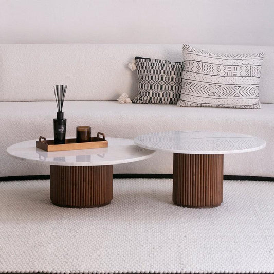 Élégance Marbre & Bois : Duo Design Liora-Atelier Travertin
