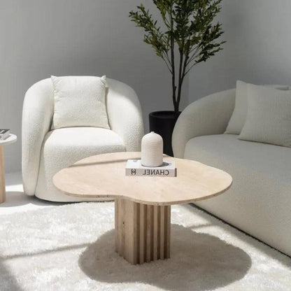 Élégance Naturelle: Table Basse Travertin-Atelier Travertin