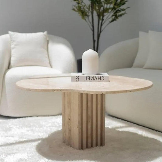 Élégance Naturelle: Table Basse Travertin-Atelier Travertin