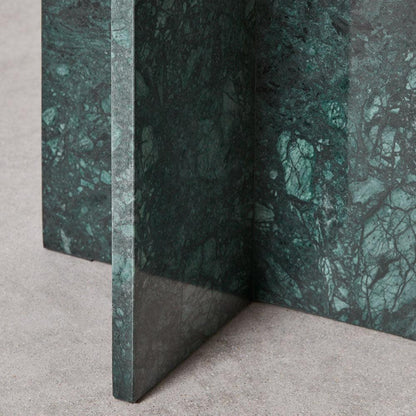 Élégantes Tables de Chevet en Marbre Vert-Atelier Travertin