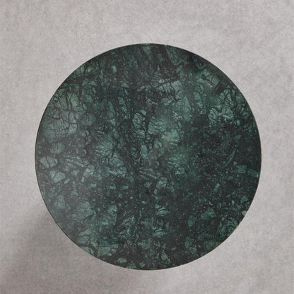 Élégantes Tables de Chevet en Marbre Vert-Atelier Travertin