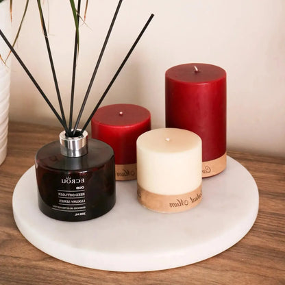 Plateau Marbre Élégant pour Bijoux-Atelier Travertin