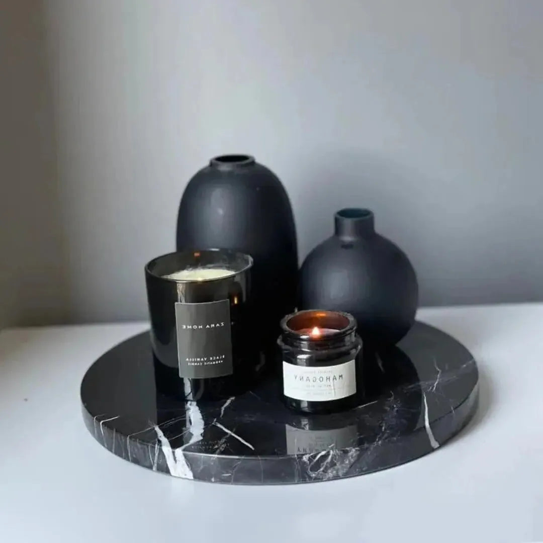 Plateau Marbre Élégant pour Bijoux-Atelier Travertin