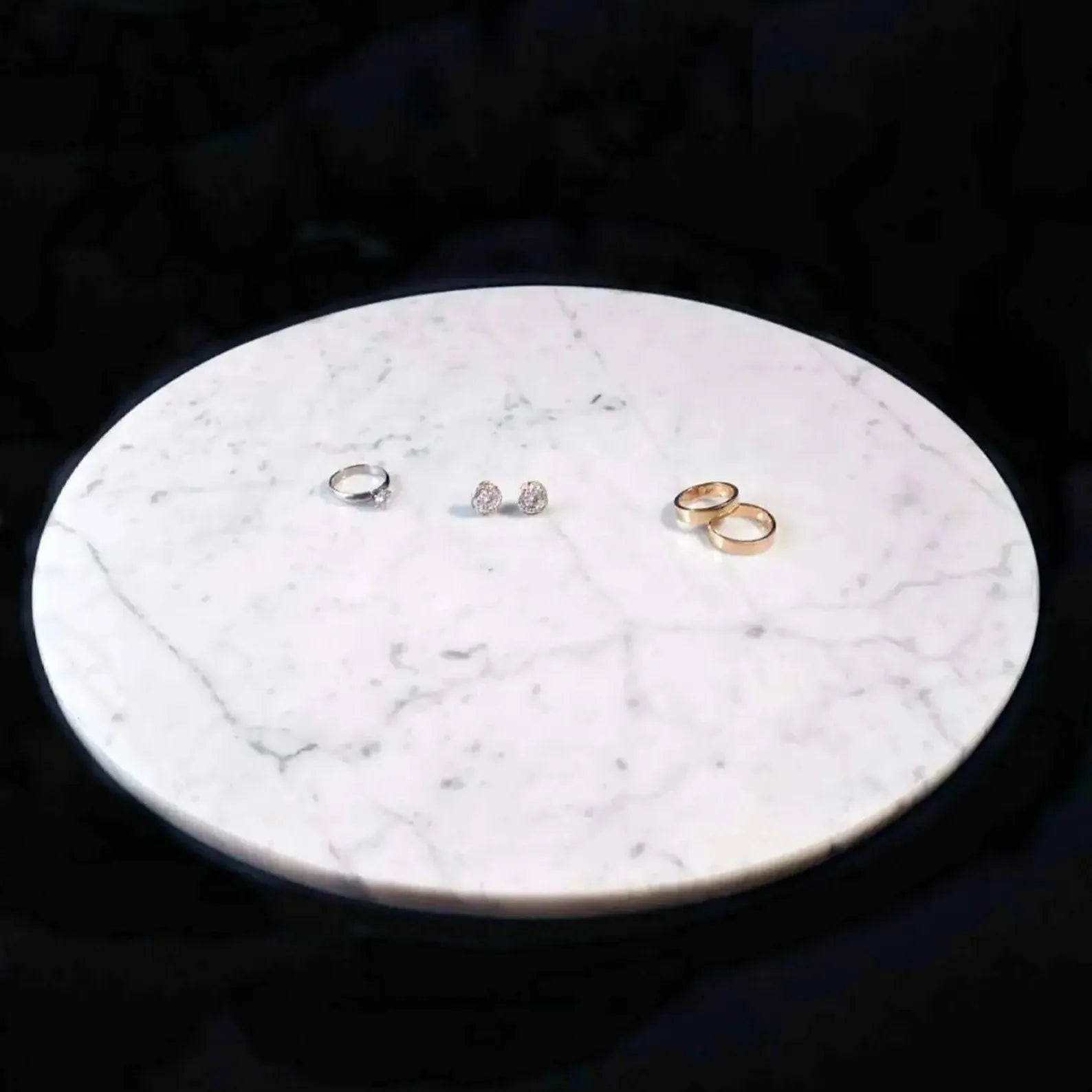 Plateau Marbre Élégant pour Bijoux-Atelier Travertin