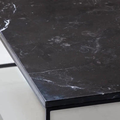 Table Basse Carrée en Marbre - Élégance et Style-Atelier Travertin