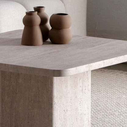 Table Basse Celya: Éclat et Élégance Travertin-Atelier Travertin