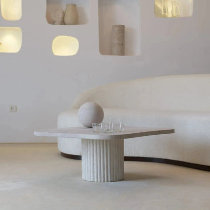 Table Basse Luxe Travertin Helios-Atelier Travertin