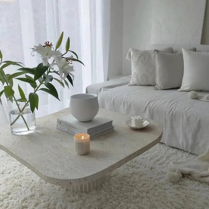 Table Basse Luxe Travertin Helios-Atelier Travertin