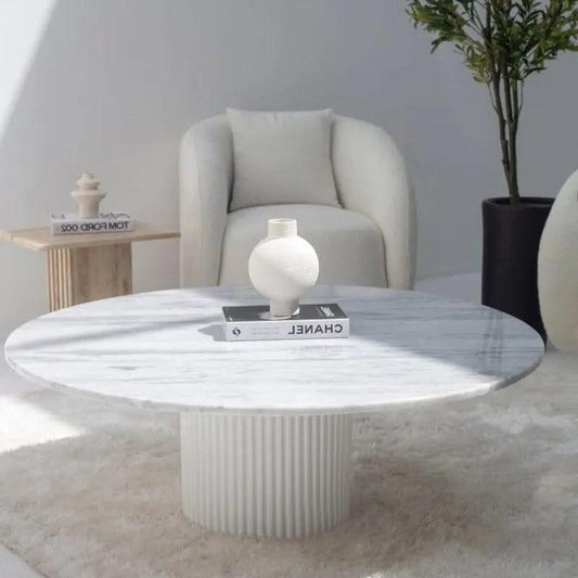 Table Basse Luxe en Marbre & Travertin-Atelier Travertin