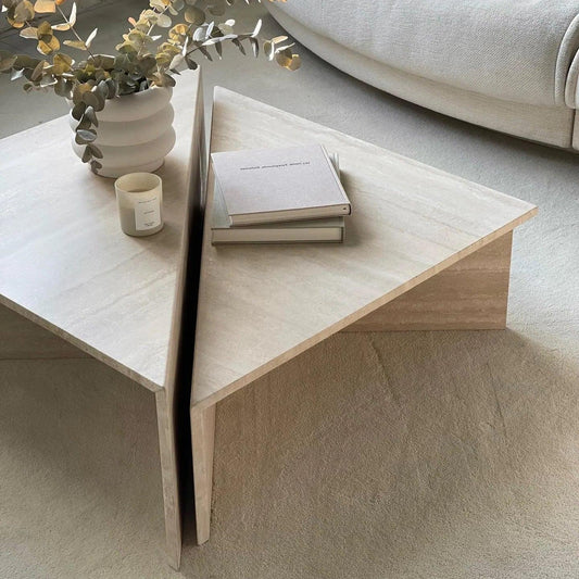 Table Basse Travertin Chic & Épurée-Atelier Travertin