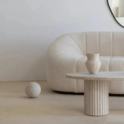 Table Basse en Travertin Éclat et Élégance-Atelier Travertin