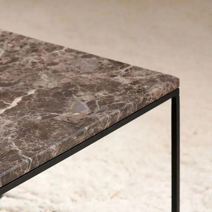 Table Basse en Travertin - Élégance Intemporelle-Atelier Travertin