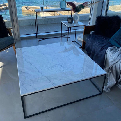 Table Luxe Marbre et Métal-Atelier Travertin