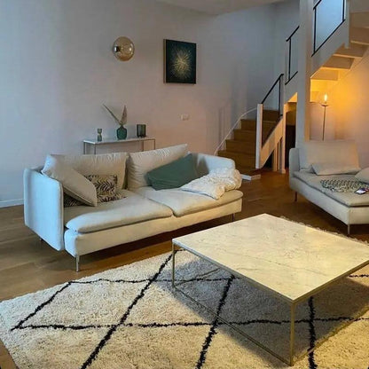 Table Luxe Marbre et Métal-Atelier Travertin