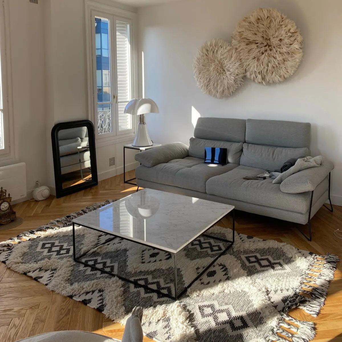 Table Luxe Marbre et Métal-Atelier Travertin