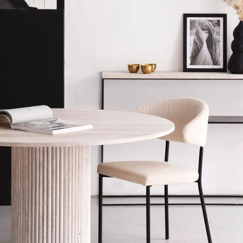 Table Ronde Travertin Élite-Atelier Travertin