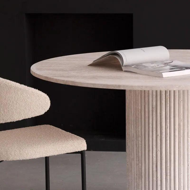 Table Ronde Travertin Élite-Atelier Travertin