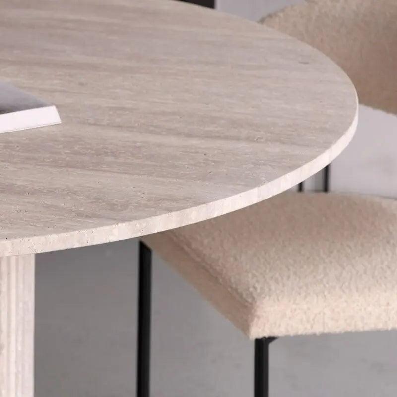 Table Ronde Travertin Élite-Atelier Travertin