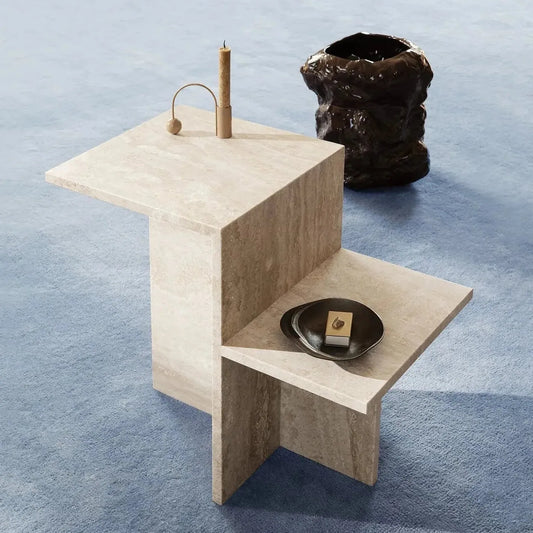 Table Sophia: Élégance en Travertin-Atelier Travertin