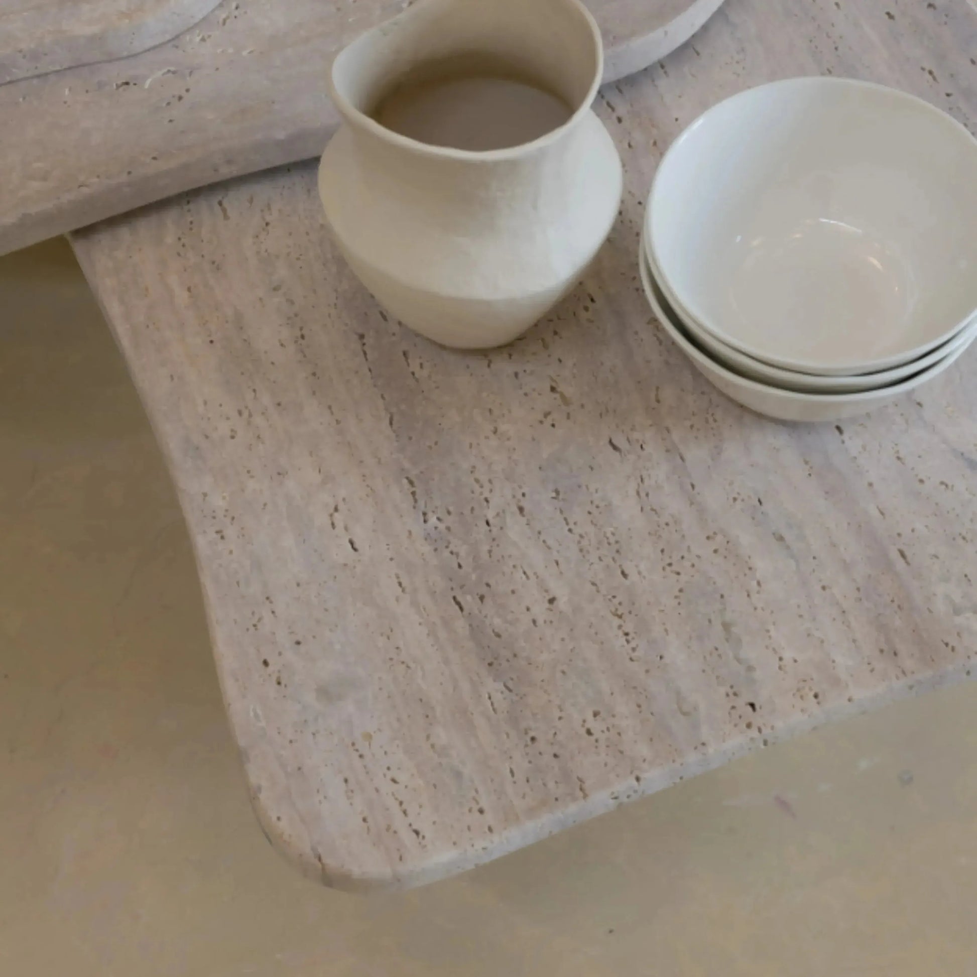 Tables Gigognes Élite en Travertin-Atelier Travertin