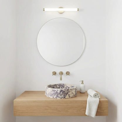 Vasque ronde en marbre Arabescato Corchia Ø40 cm – Vasca Corchia