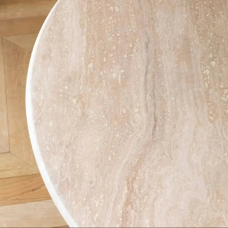 Table Vestige en Travertin Naturel – Table à manger design