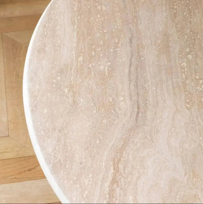 Table Vestige en Travertin Naturel – Table à manger design